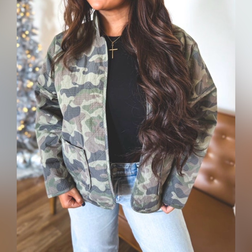 CLOUD TEN | Quilted Jacket (Olive Camo)